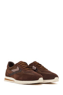 Women's Brown Lace-up Suede Leather Sneaker | Derimod