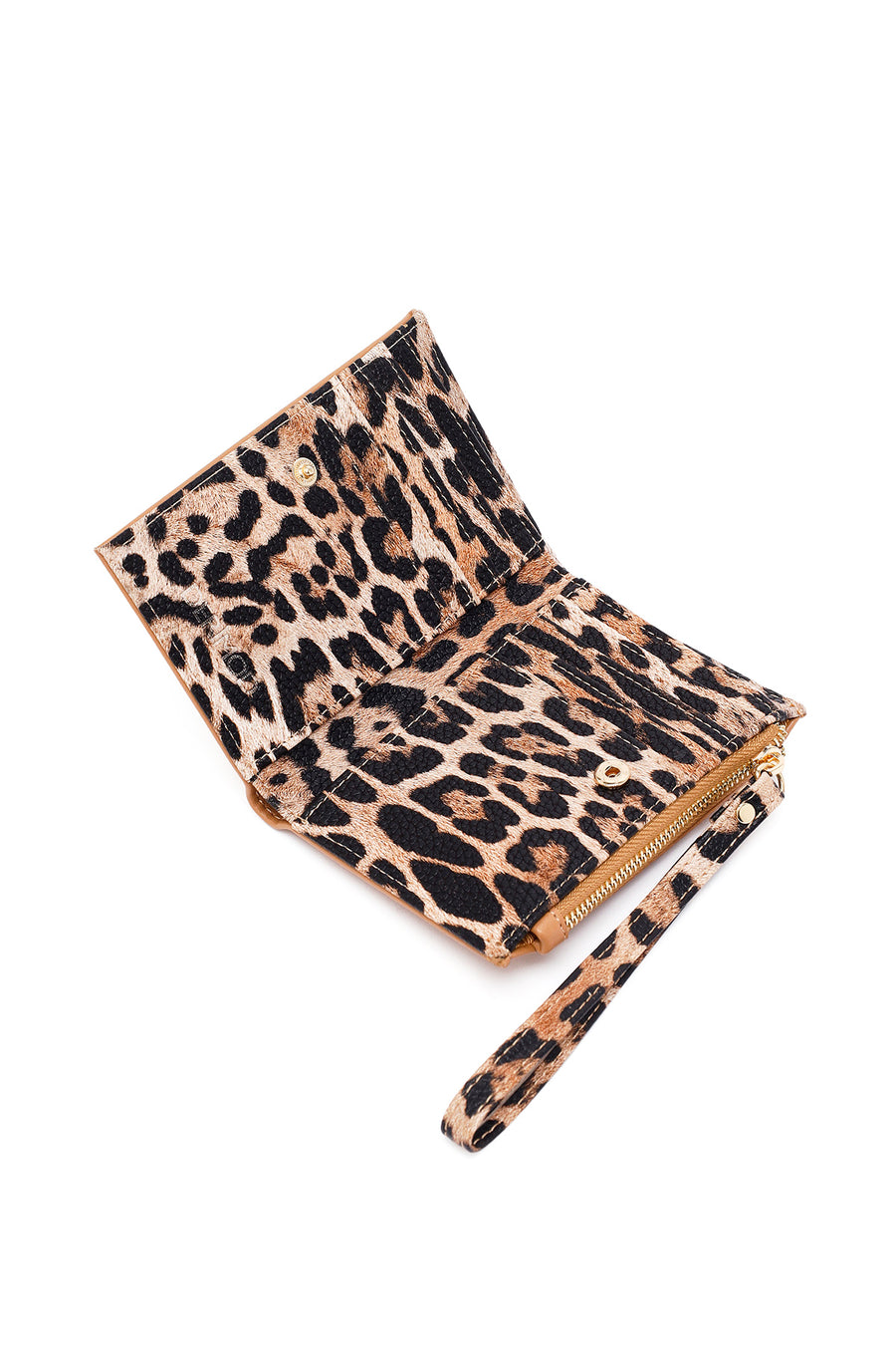 Women's Tan Leopard Wallet