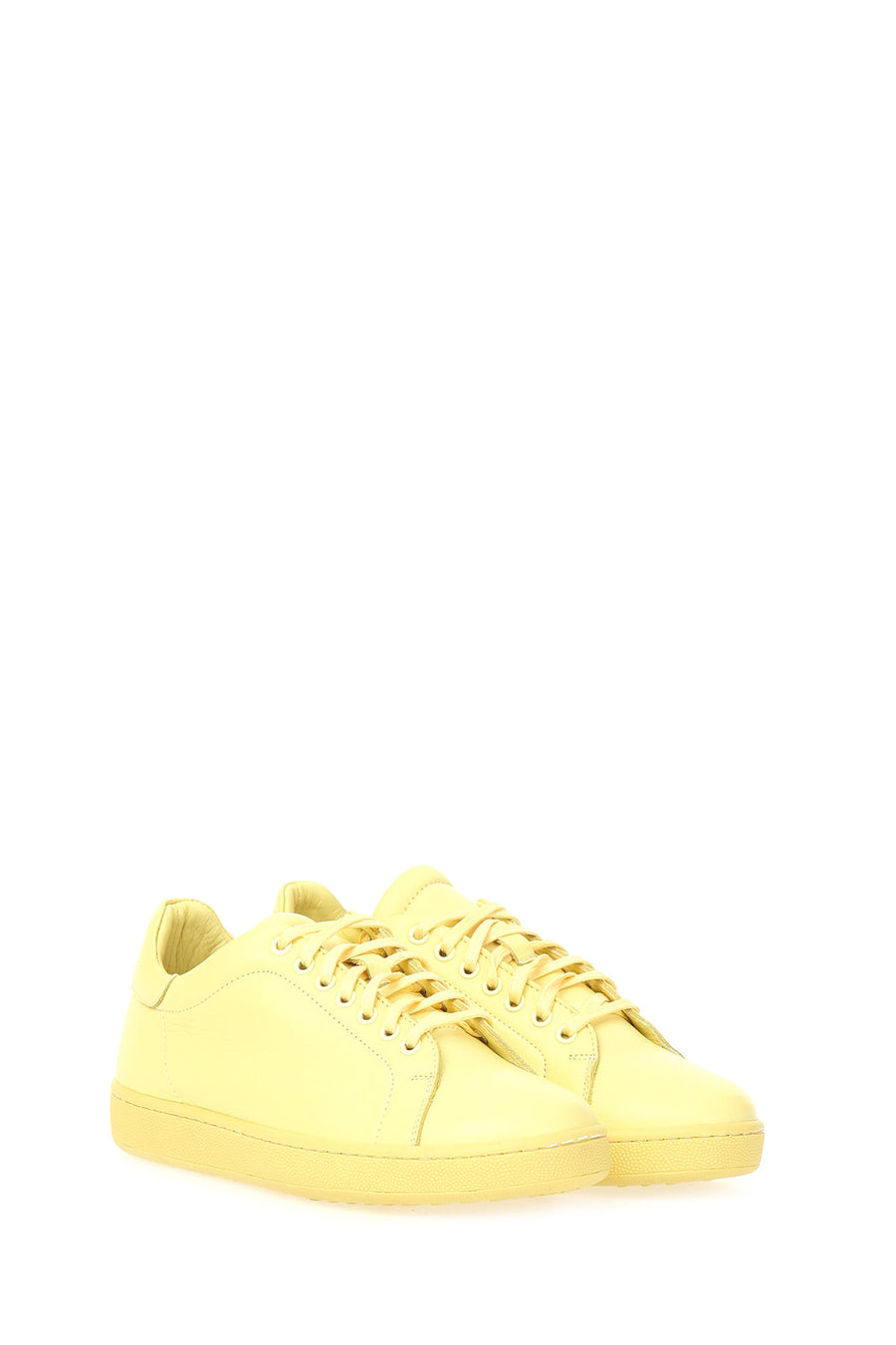 Sarı Kadın Deri Sneaker