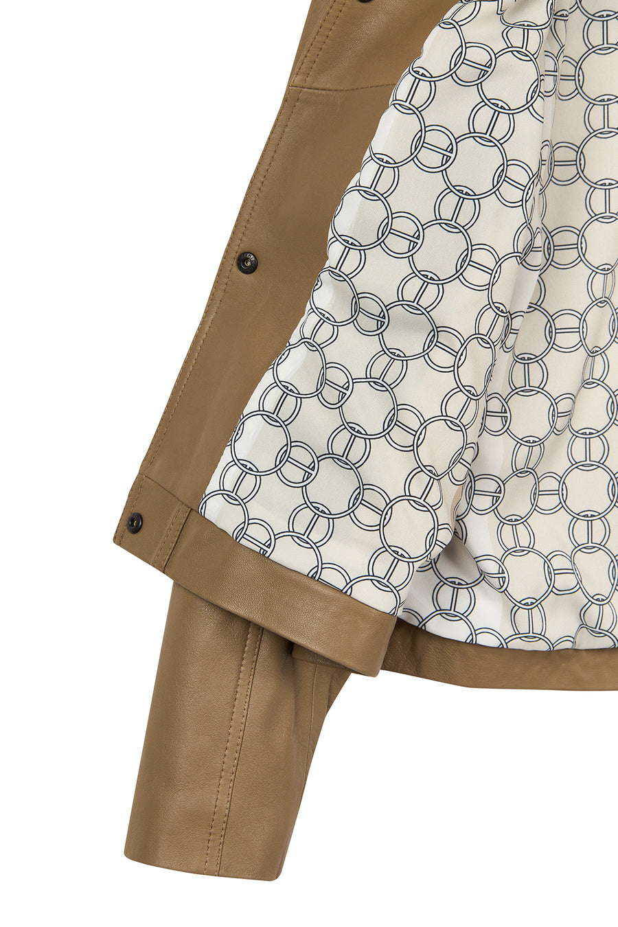 Madlen Woman Brown Oversize Leather Jacket