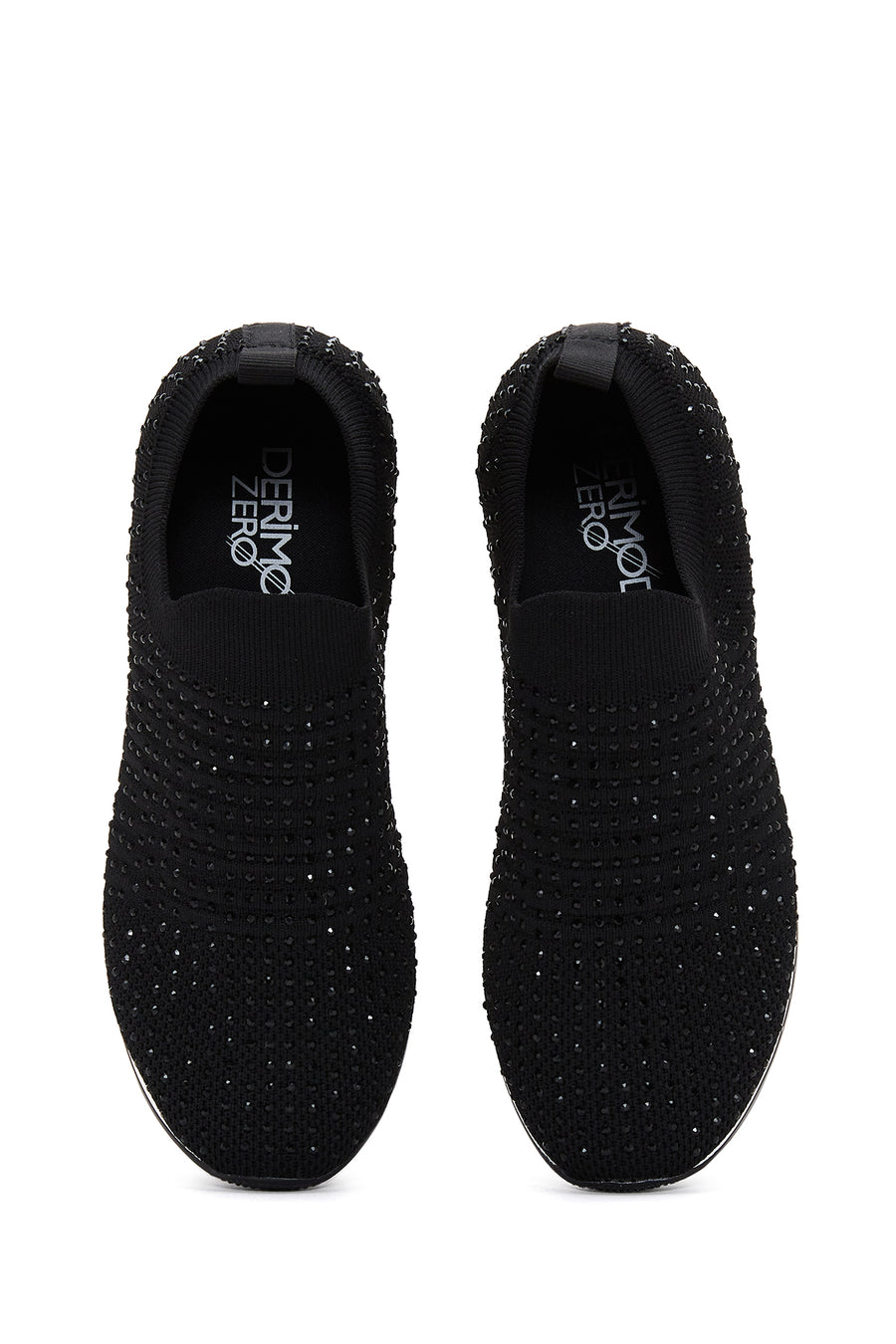 Kadın Siyah Taşlı Sneaker