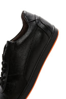 Men's Black Leather Casual Sneaker | Derimod