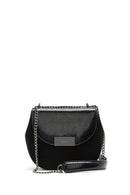 Women's Black Chain Strap Printed Shoulder Bag | Derimod