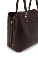 Woman Brown Classic Shoulder Bag with Long Strap | Derimod