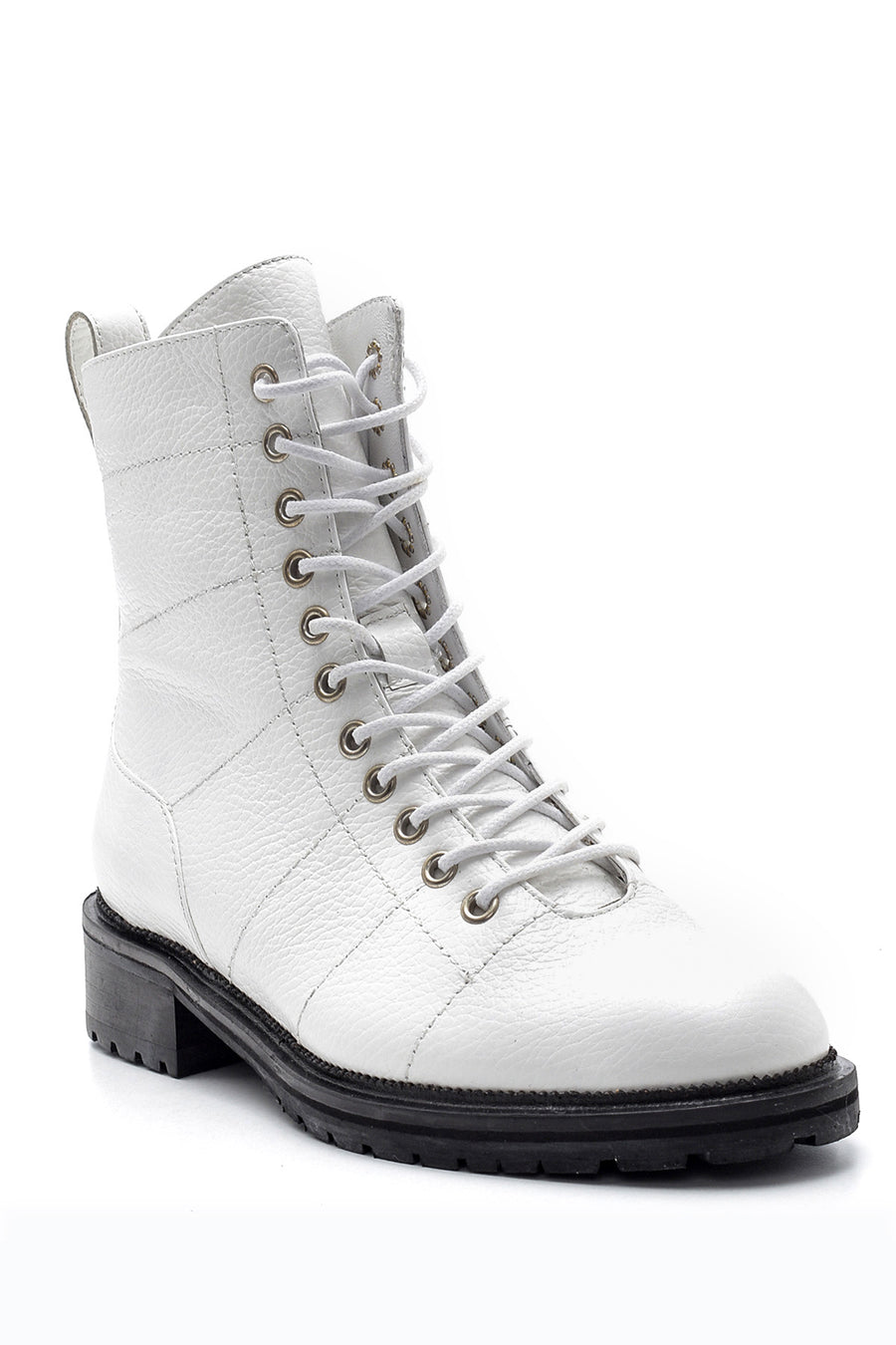 Women's Lace-Up Leather Boots