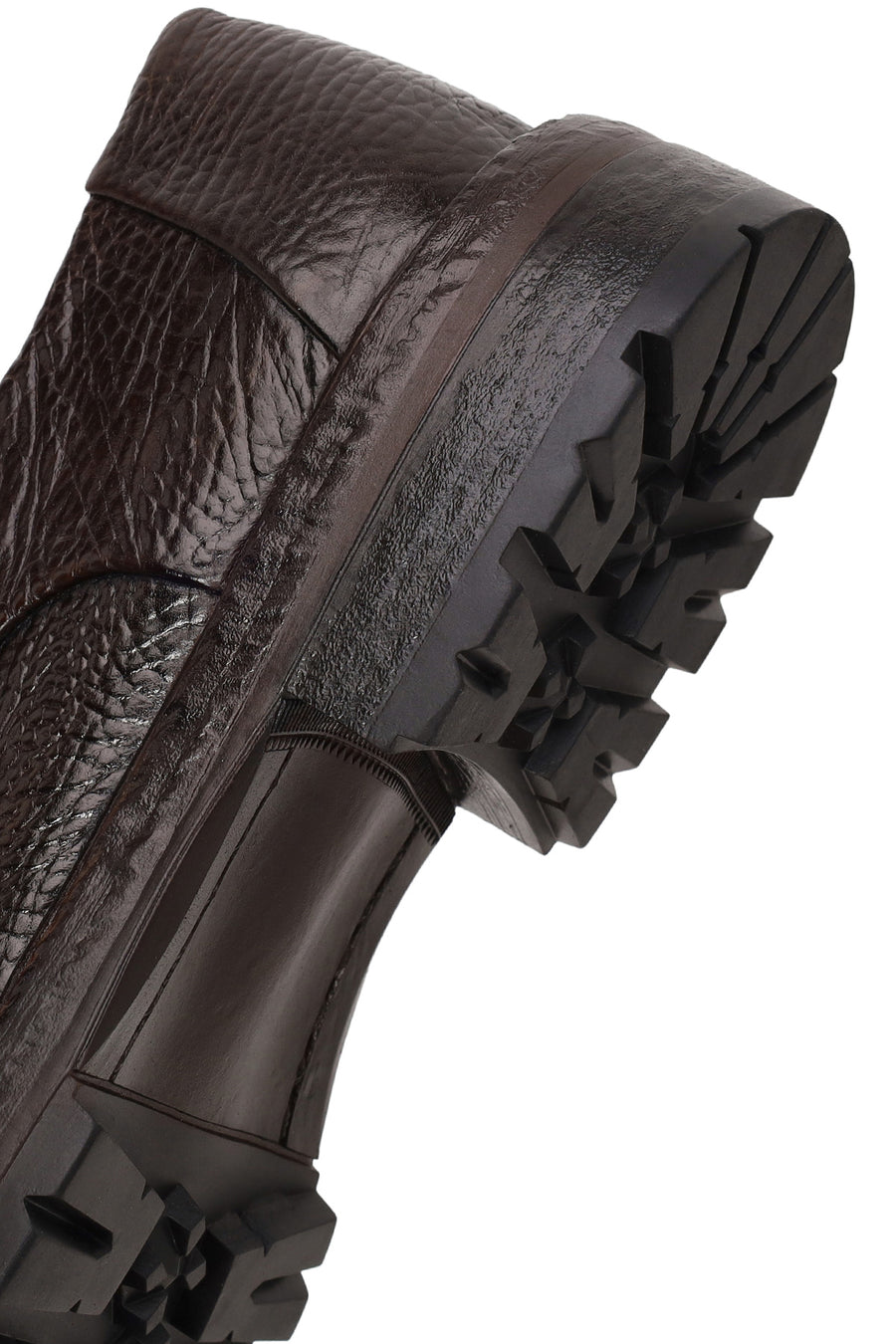 Male Brown Lace-up Leather Casual Shoes