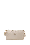 Woman Cream Printed Mini Shoulder Bag | Derimod
