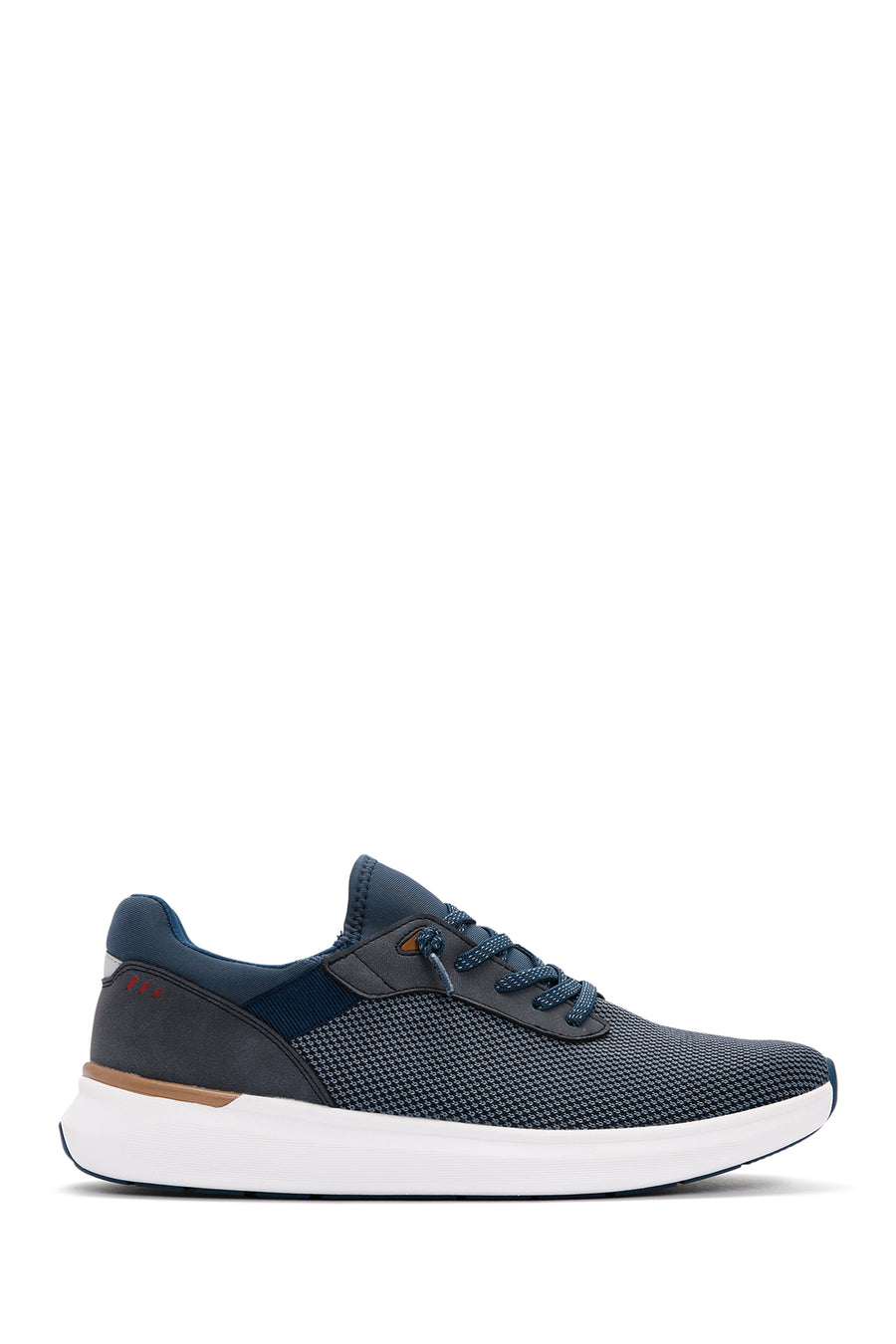 Derimod Zero Men's Navy Blue Lace-Up Thick Sole Fabric Sneaker 24SFD69406F | Derimod