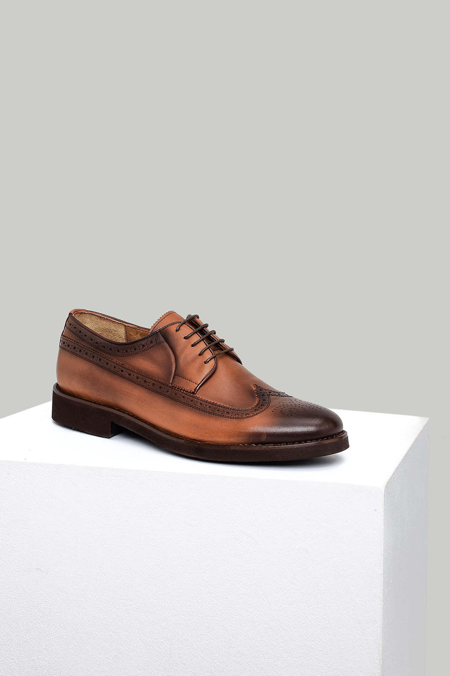 Brown Men's Leather Shoes 18SFD303618 | Derimod