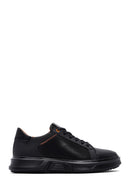 Men's Black Leather Sneaker | Derimod