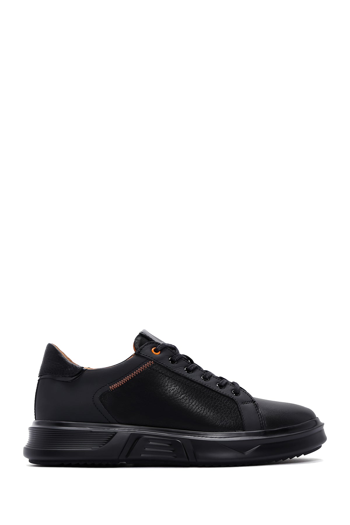 Men's Black Leather Sneaker 23WFD621518 | Derimod