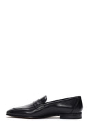 Men's Black Leather Classic Loafer | Derimod