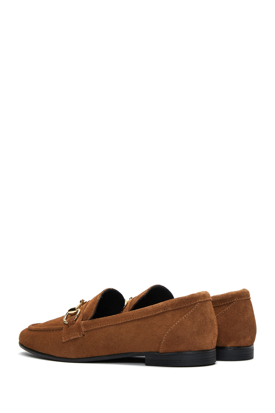 Kadın Taba Süet Deri Loafer