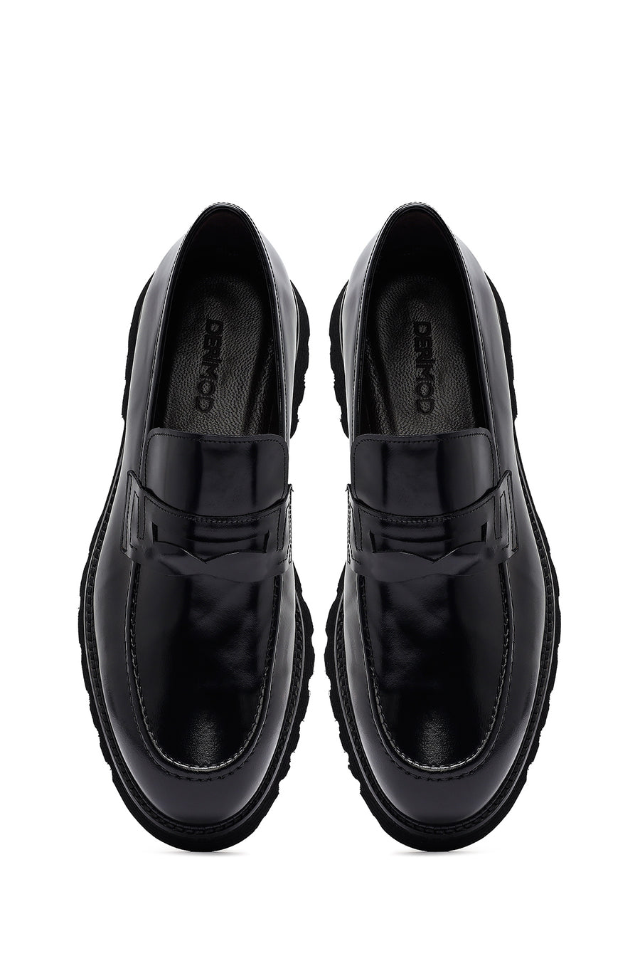 Erkek Siyah Deri Klasik Loafer