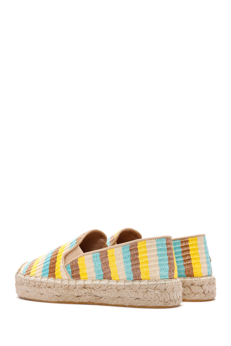 Women's Yellow Straw Espadrilles