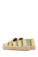 Women's Yellow Straw Espadrilles | Derimod