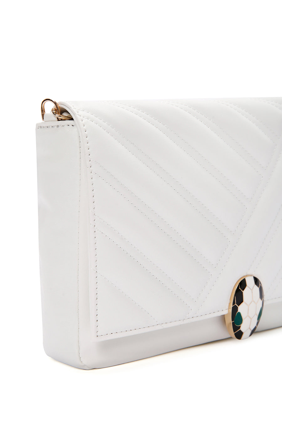 Women's White Long Strap Shoulder Bag