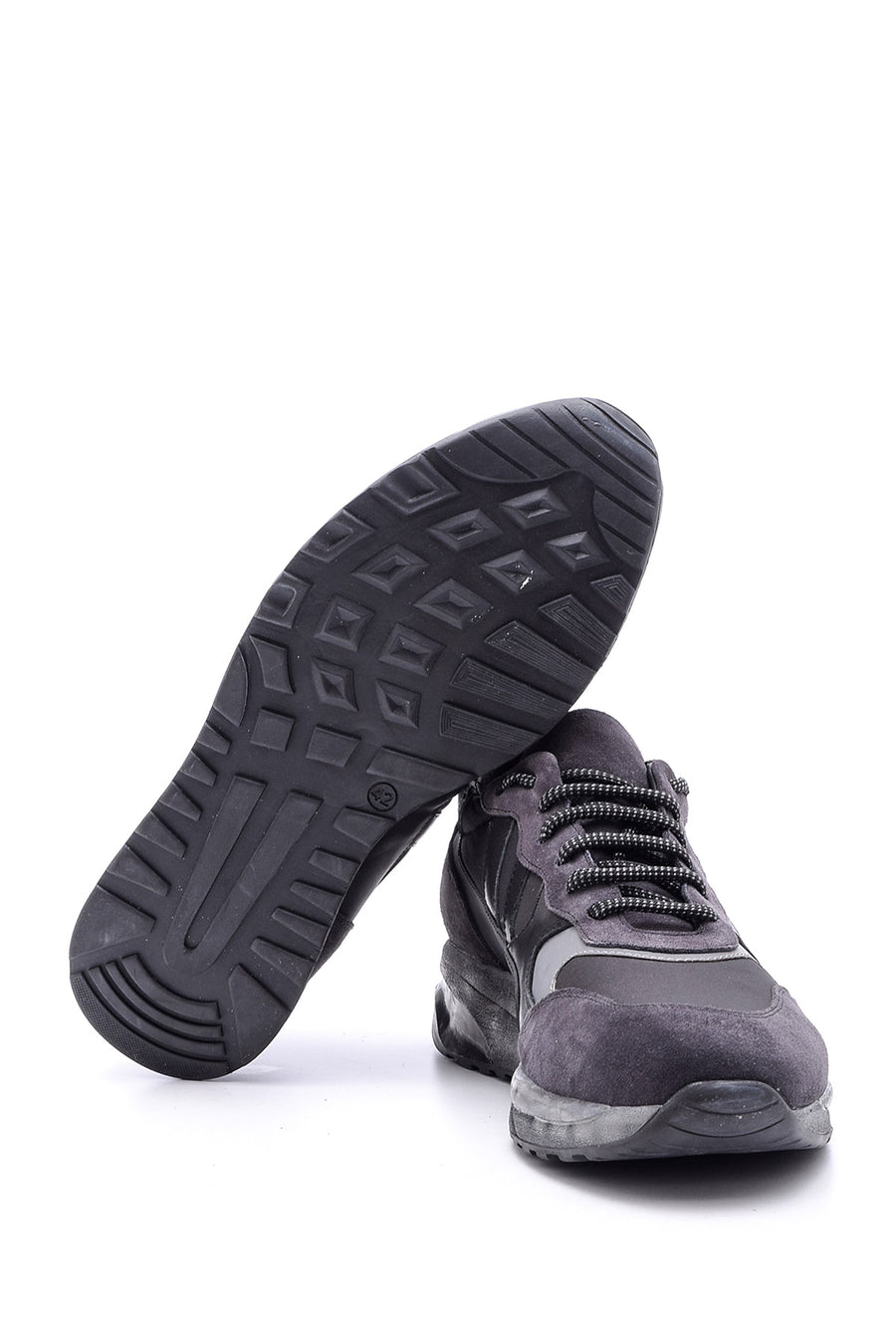 Men's Transparent Sole Leather Sneaker