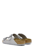 Birkenstock Men's Beige Arizona Bf Double Buckle Slippers | Derimod