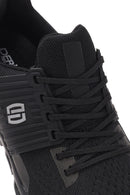 Derimod Zero Men's Black Thick Soled Fabric Sneaker | Derimod