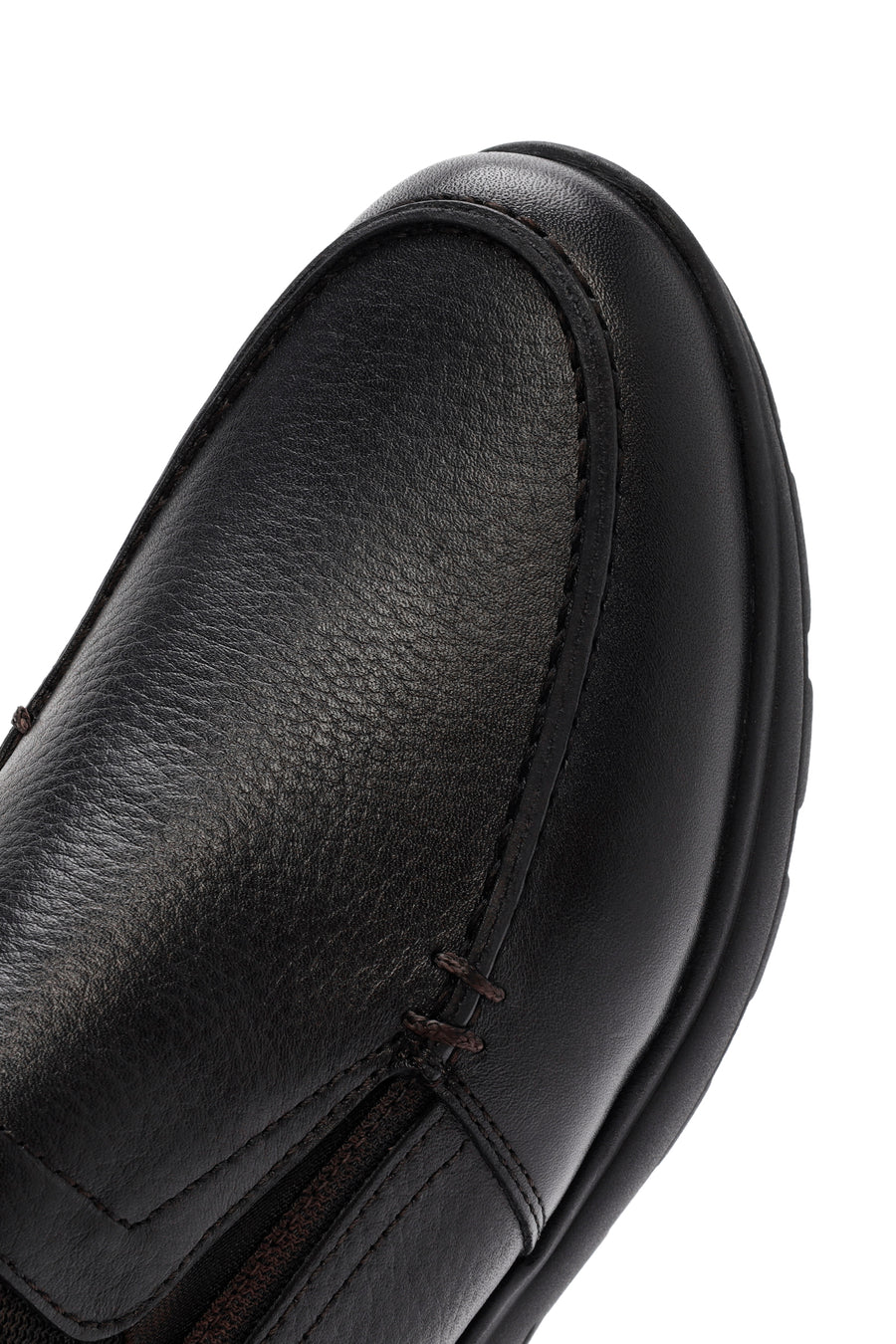 Men's Black Leather Comfort Loafer