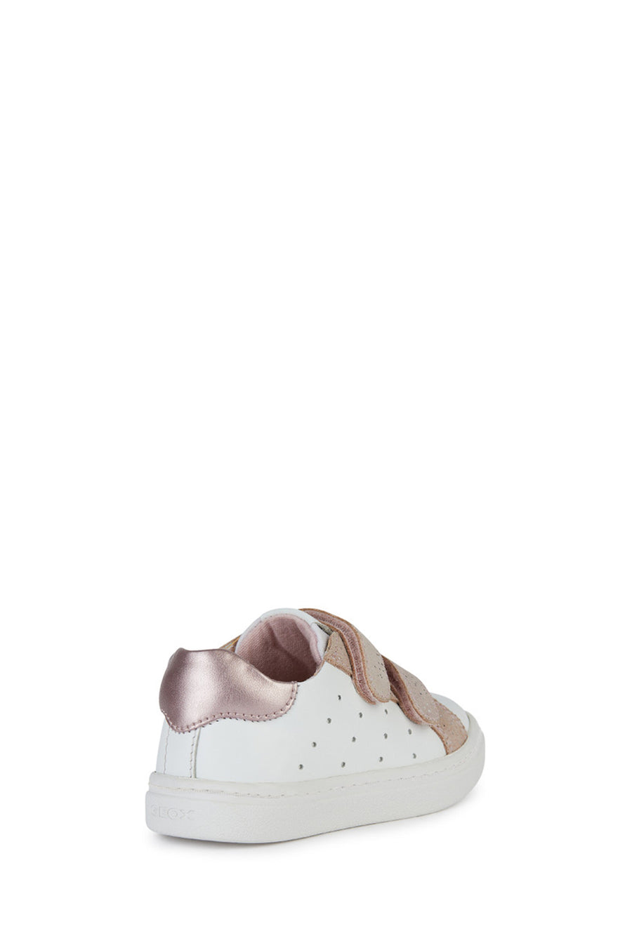 Geox Kız Bebek Beyaz Nashik Bantlı Deri Sneaker