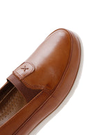 Women's Tan Leather Comfort Shoes | Derimod