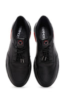 Men's Black Leather Casual Sneaker | Derimod