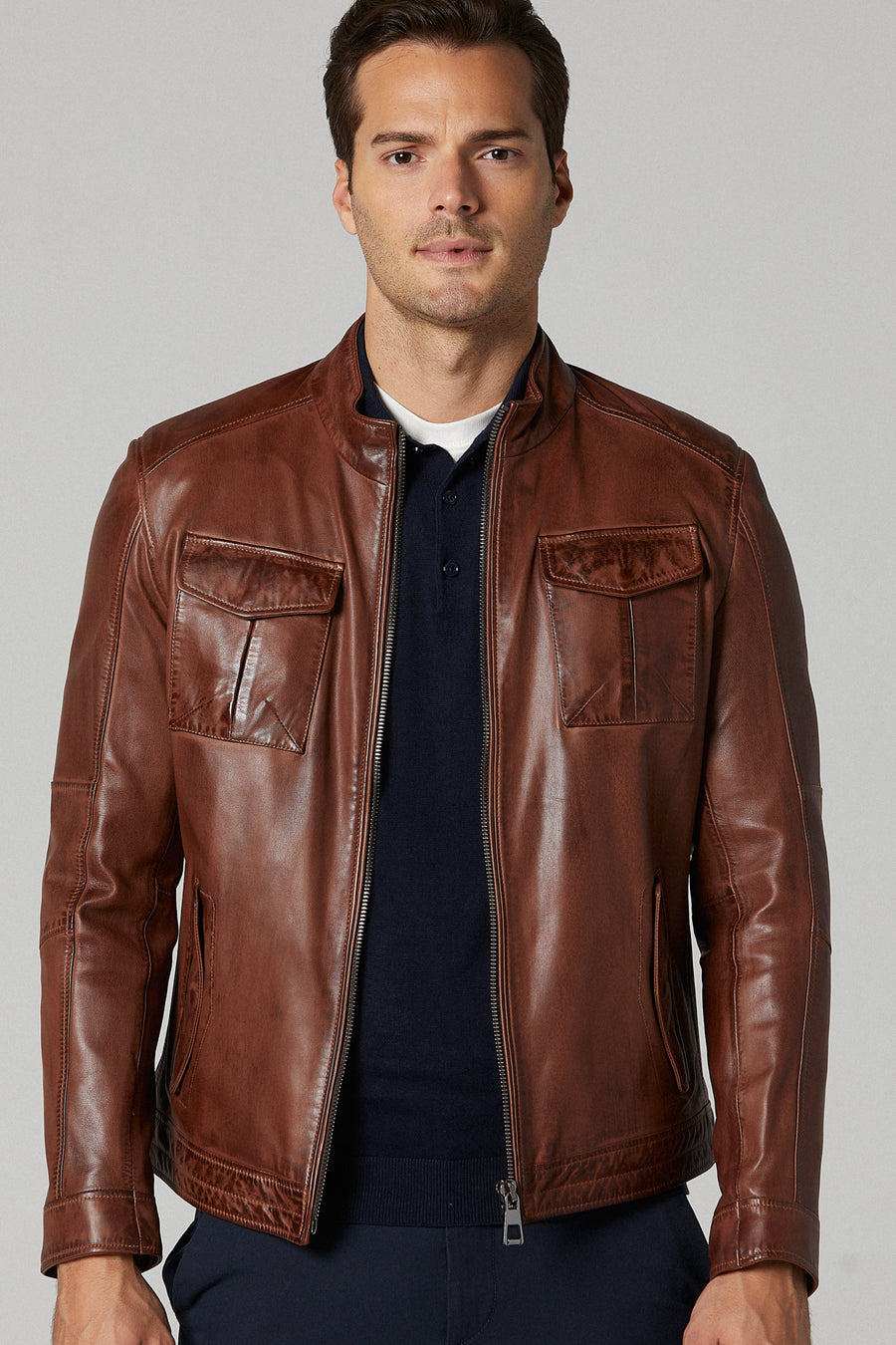 Benjamin Men's Leather Jacket