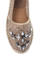 Women's Stone Espadrille Shoes | Derimod