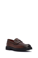 Men's Brown Leather Loafer | Derimod