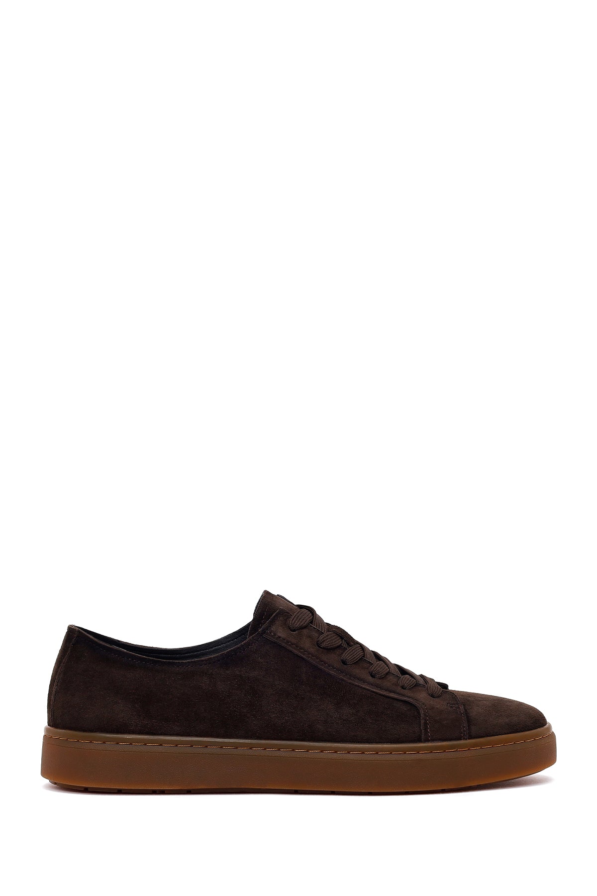 Male Brown Lace-Up Suede Leather Sneaker WM680044DS | Derimod