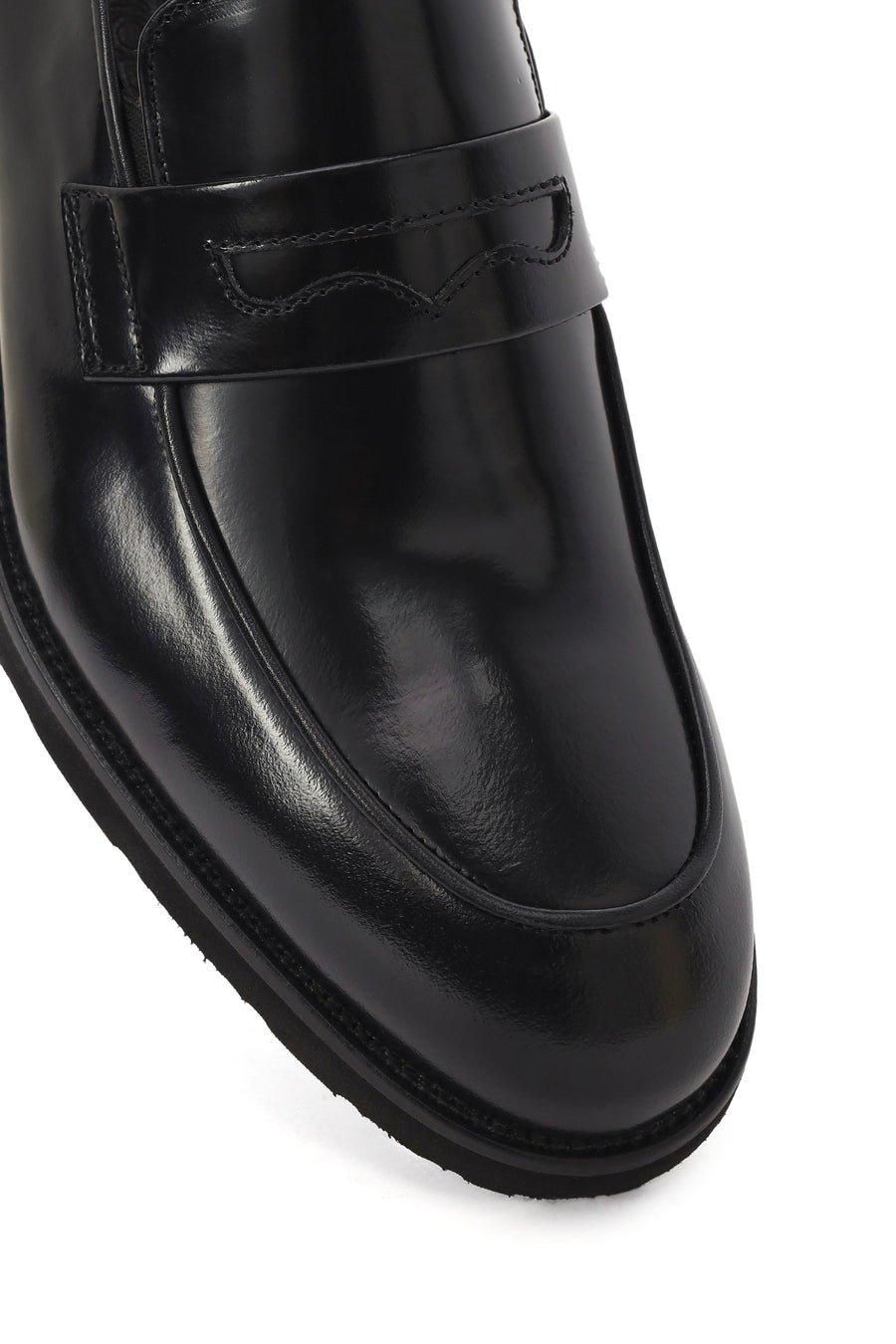 Men's Black Leather Loafer
