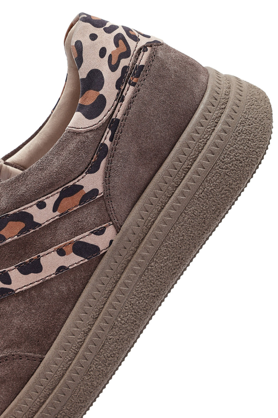 Woman Mink Lace-Up Suede Leather Sneaker