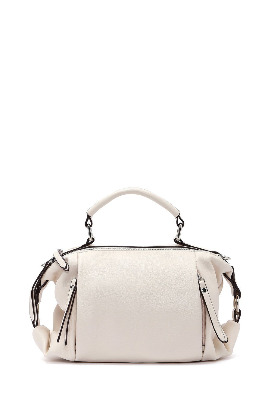 Women's White Long Strap Shoulder Bag