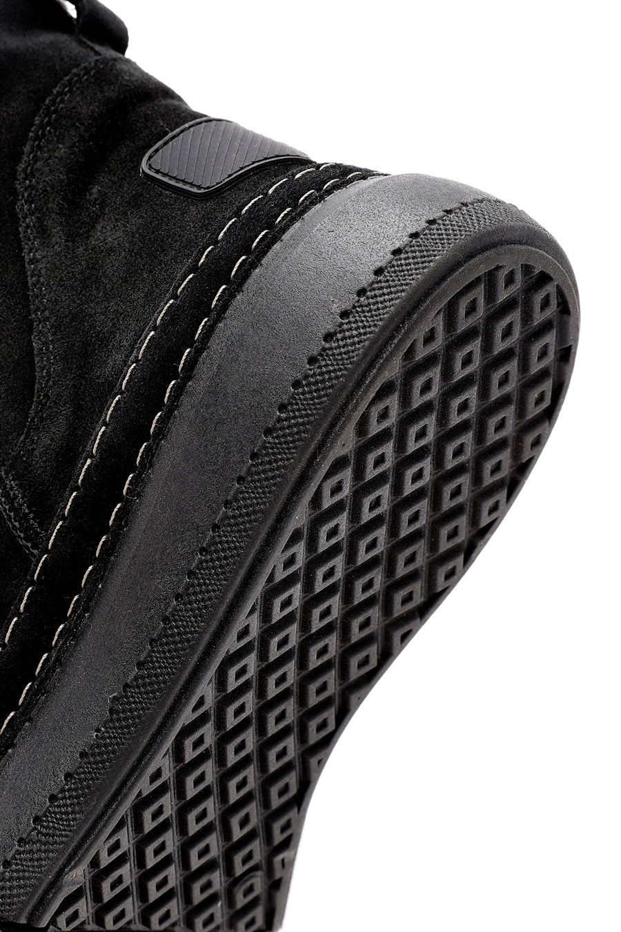 Women's Black Suede Leather Boots