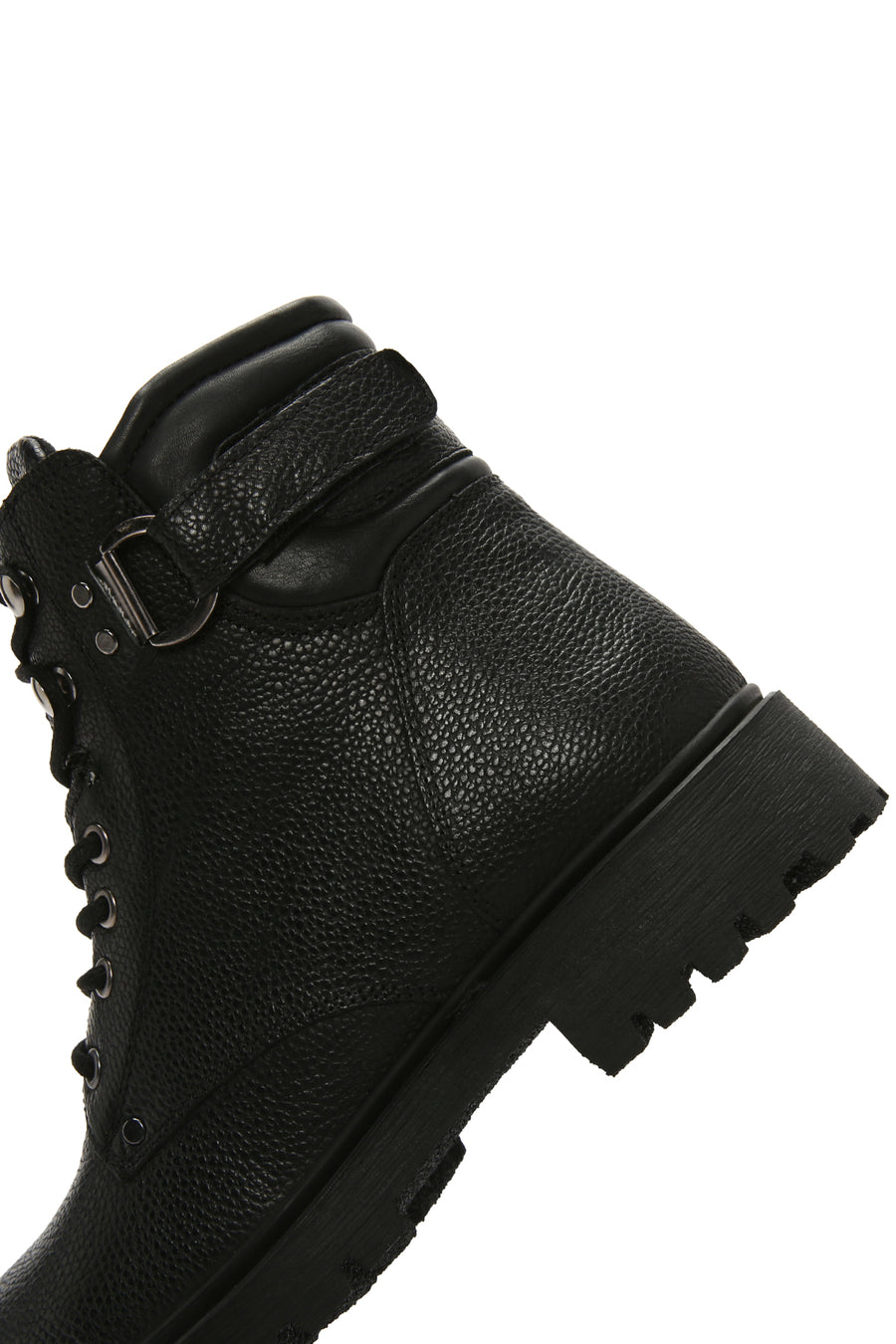 Men's Black Leather Zippered Casual Boots