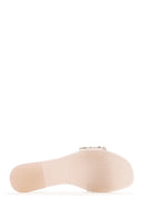 Women's Beige Stone Jelly Slippers | Derimod