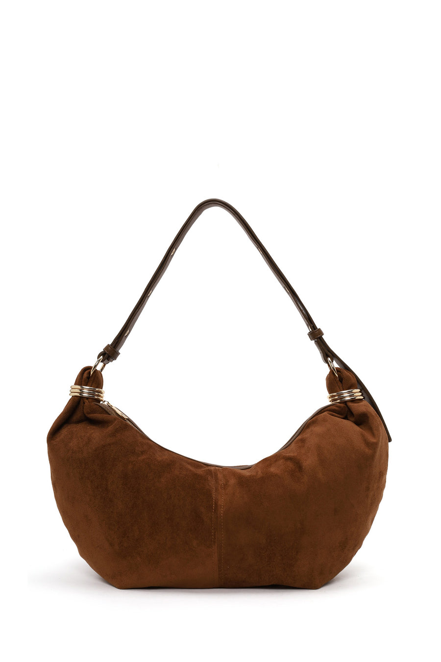 Woman Camel Suede Shoulder Bag WB270003SS | Derimod