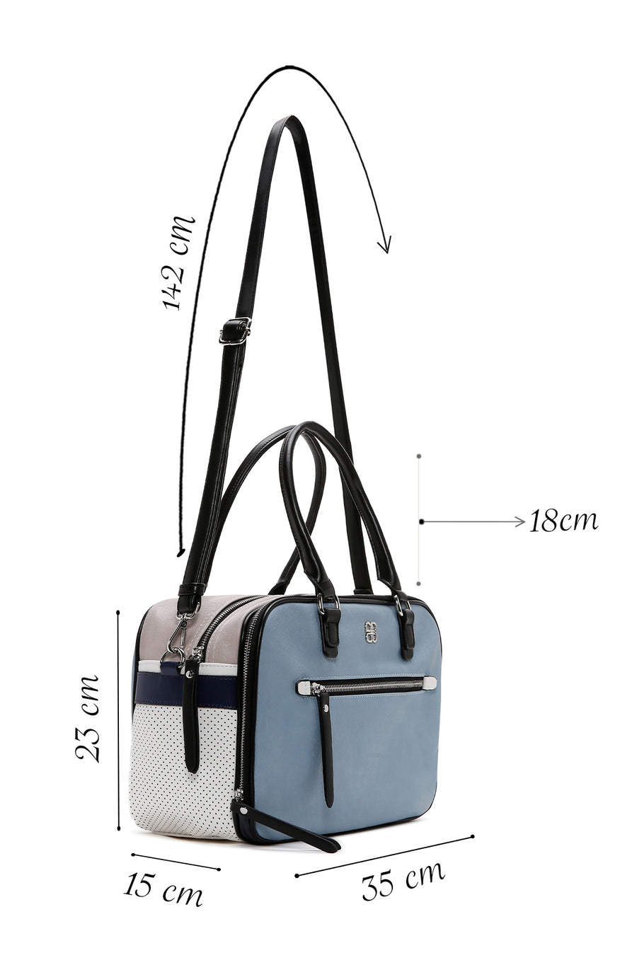 Women's Navy Blue Long Strap Shoulder Bag