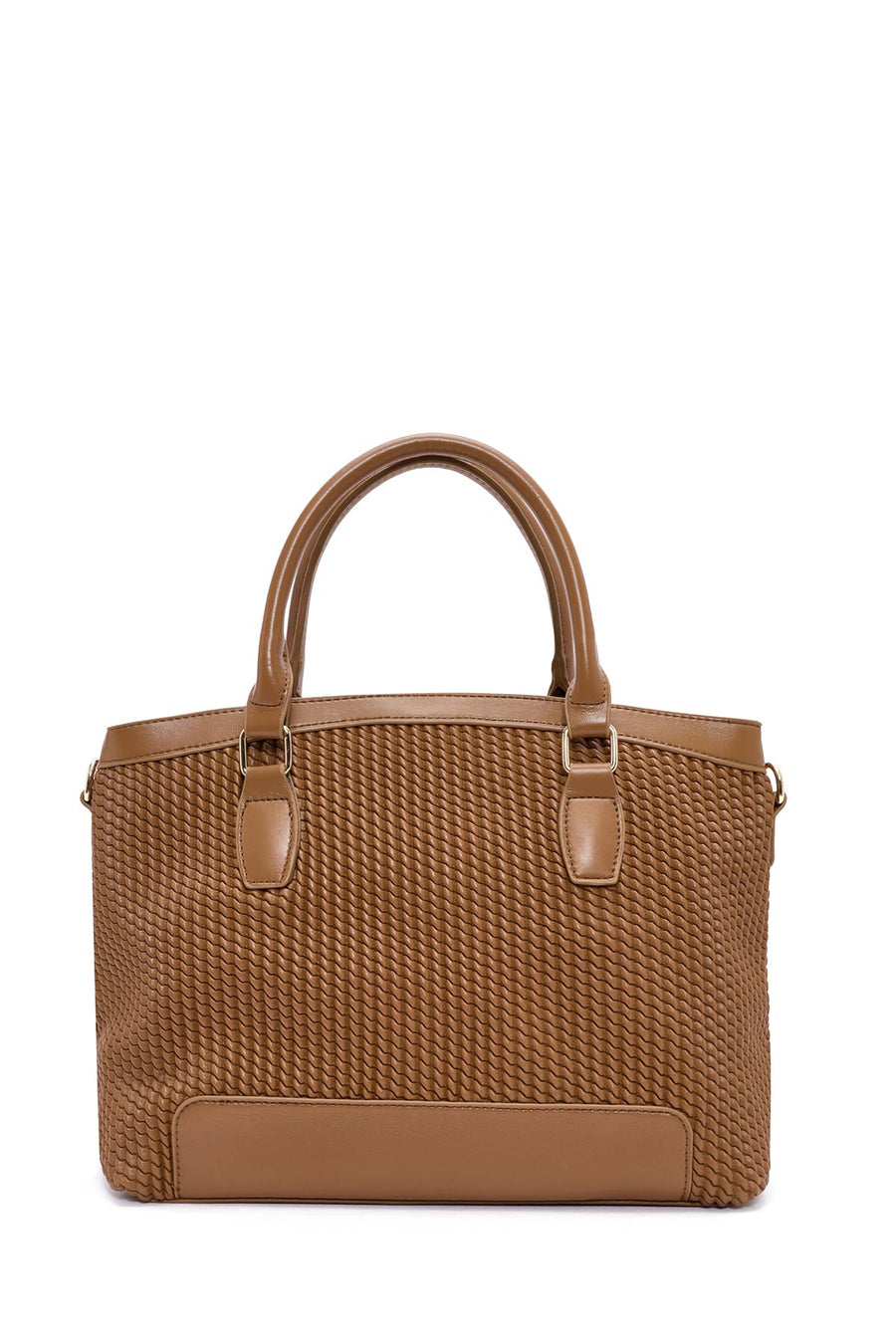 Women's Brown Long Strap Printed Handbag