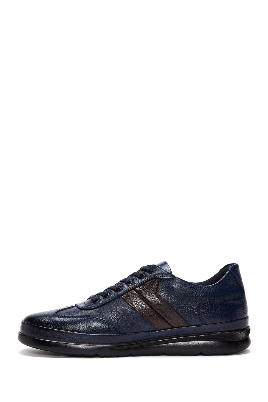 Men's Navy Blue Leather Casual Shoes