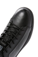 Men's Black Lace-up Leather Sneaker | Derimod