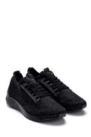 Women's Black Patterned Sneaker | Derimod