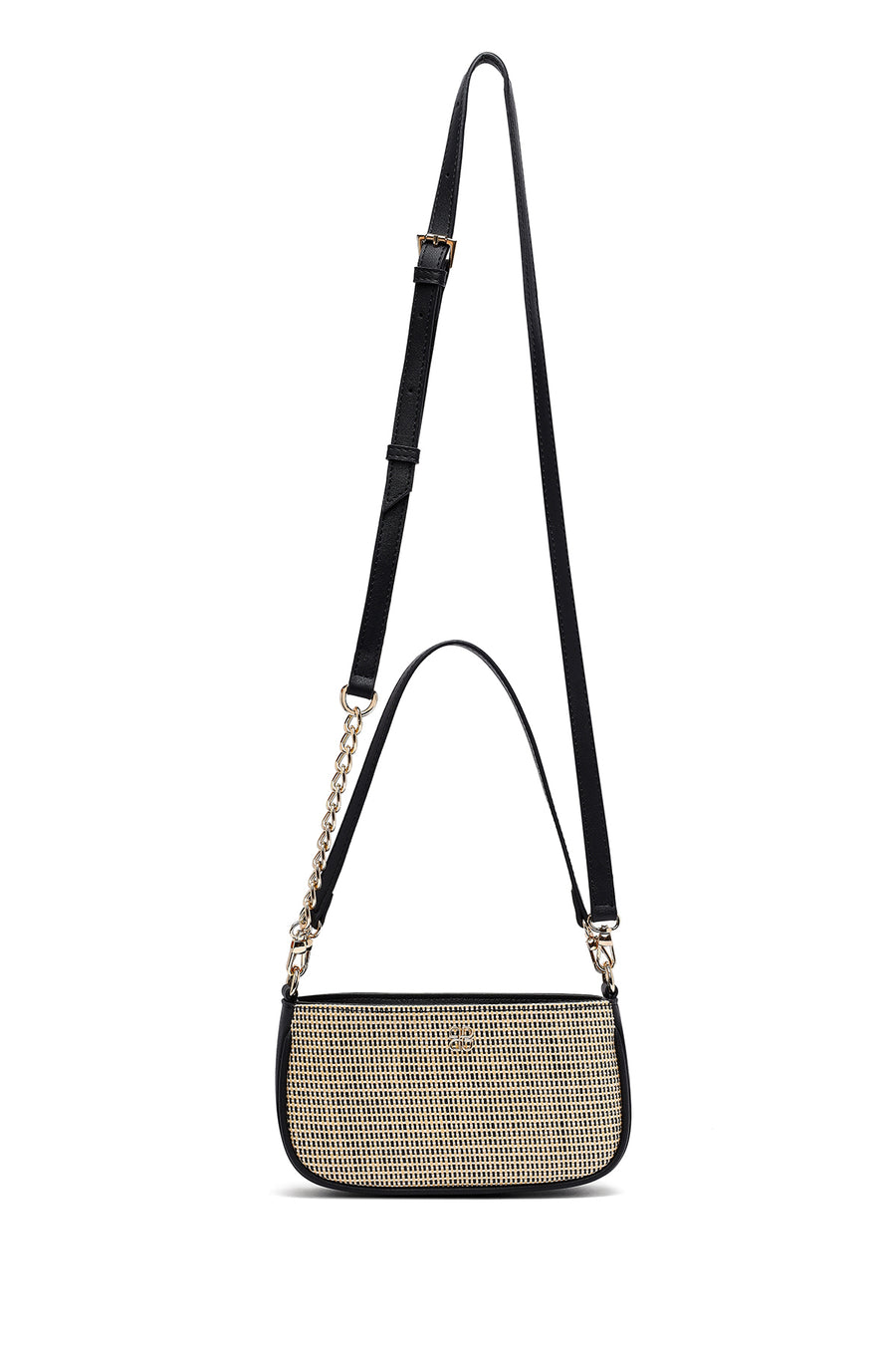 Woman Black Long Strap Shoulder Bag
