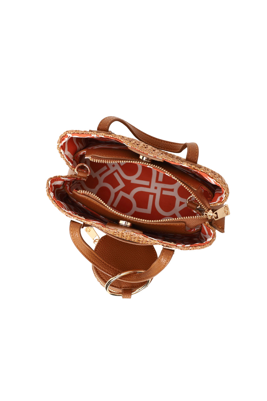 Woman Brown Long-Strap Mini Shoulder Bag