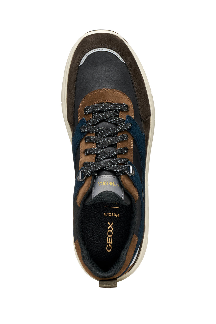 Geox Erkek Kahverengi U Spherıca 4X4 B Abx C - Suede Bağcıklı Kalın Tabanlı Kumaş Sneaker