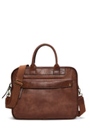 Men's Tan Briefcase | Derimod