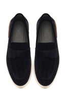 Erkek Lacivert Süet Deri Casual Loafer | Derimod