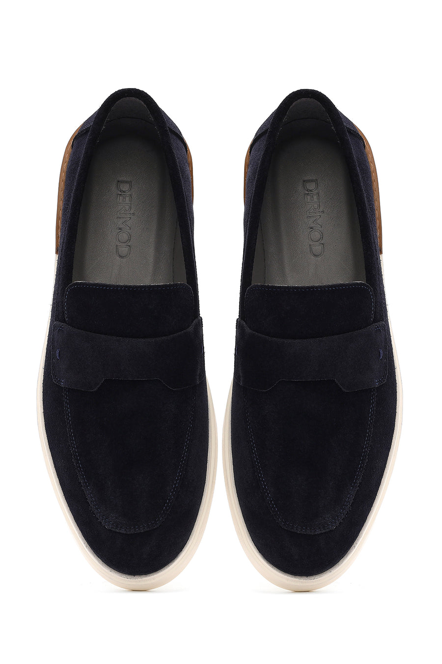 Men's Navy Blue Suede Leather Casual Loafer